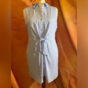 Nine West, pale blue, sleeveless dress. Perfect for summer!
